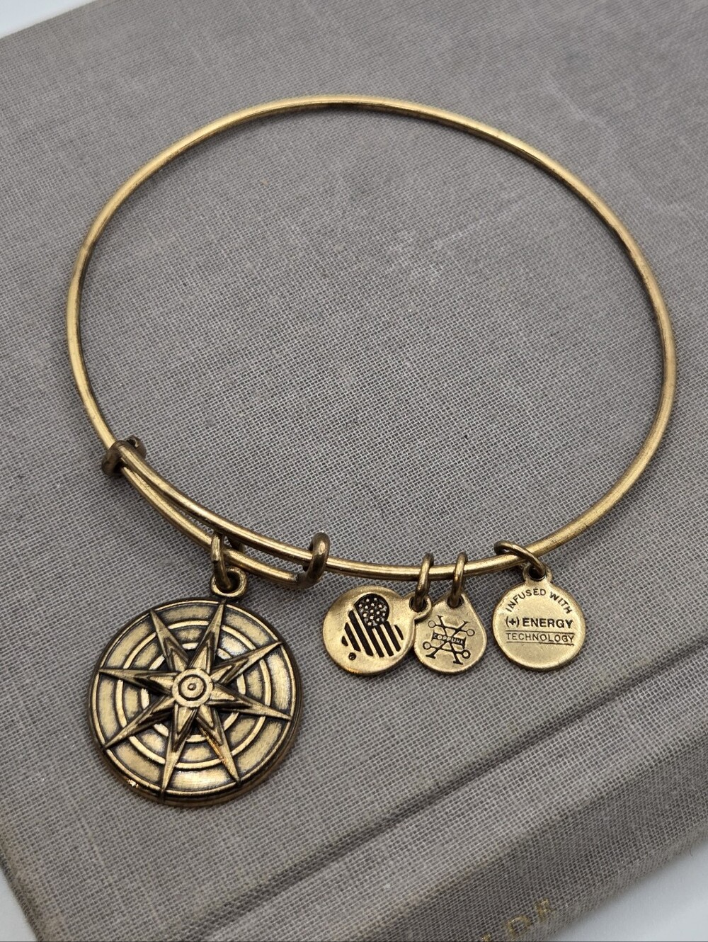 Alex and Ani Star of Venus Bracelet Starburst Love Beauty Inspiration Gold Tone